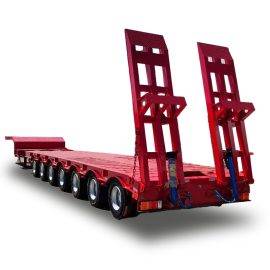 16Meter  Retractable Over Lowbed Semi Trailer (With Container Support)